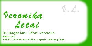 veronika letai business card